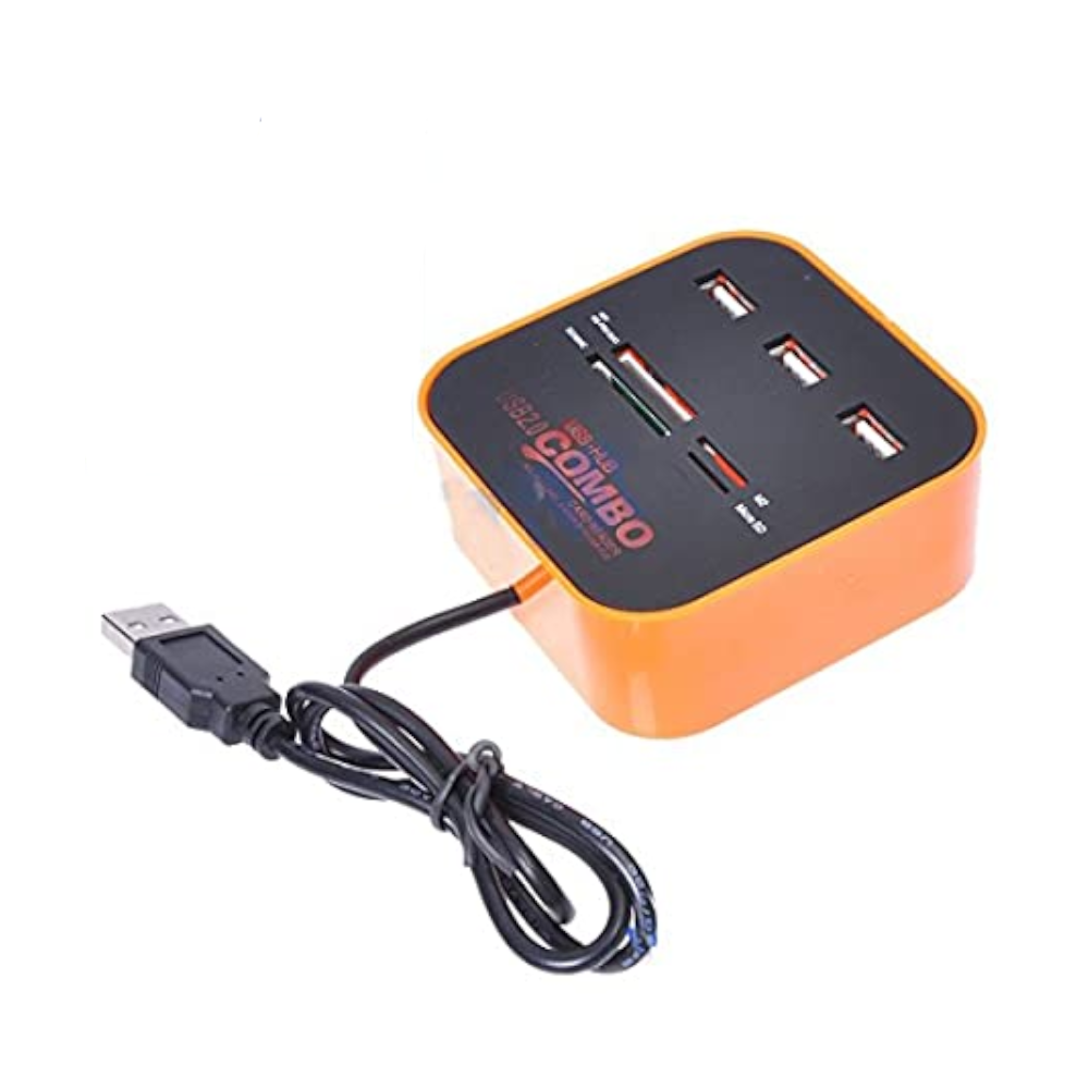 All In 1 Usb 2.0 3-Port Hub Multi Card Reader Computer Accessories