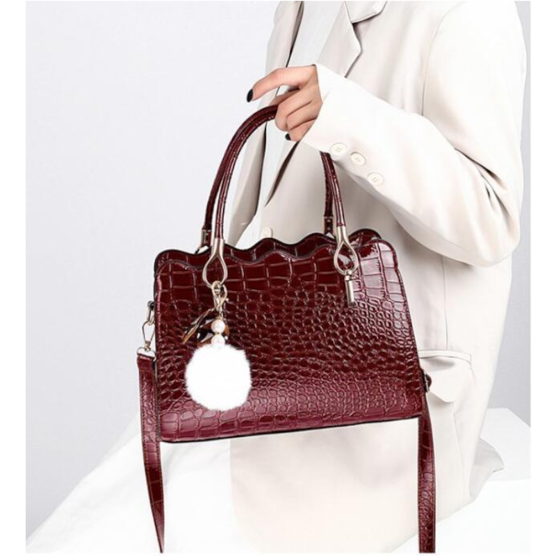 Alligator Luxury Handbags Pu Leather High Quality Shoulder Crossbody Bags For Women Large Capacity