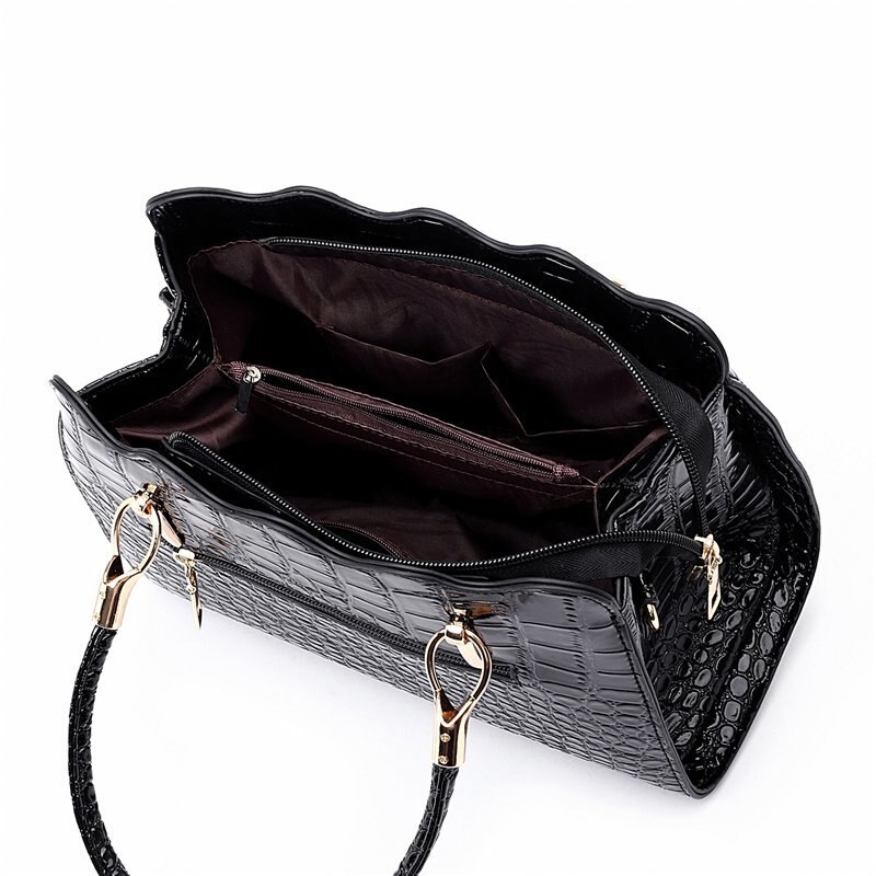 Alligator Luxury Handbags Pu Leather High Quality Shoulder Crossbody Bags For Women Large Capacity