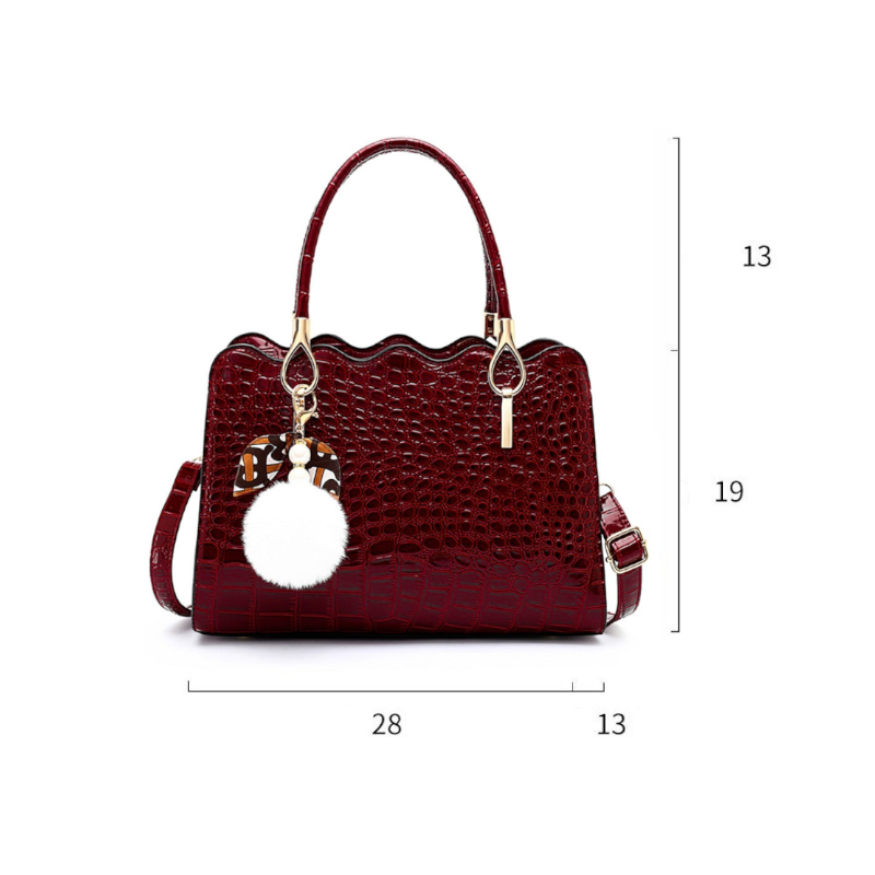 Alligator Luxury Handbags Pu Leather High Quality Shoulder Crossbody Bags For Women Large Capacity