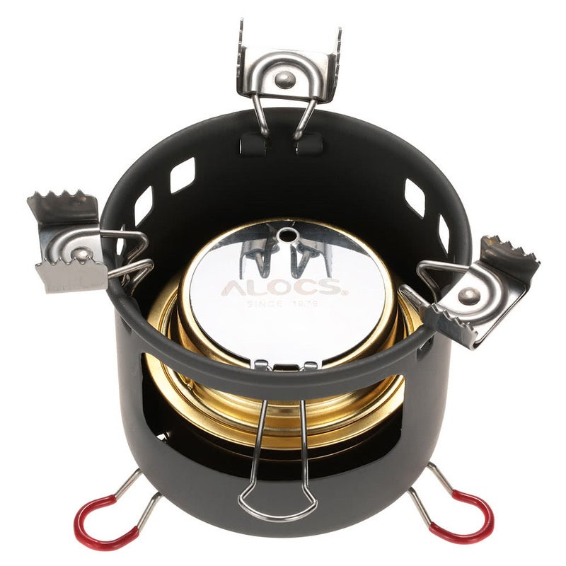Alocs Camping Outdoor Spirit Alcohol Burner Stove Bracket Support Set