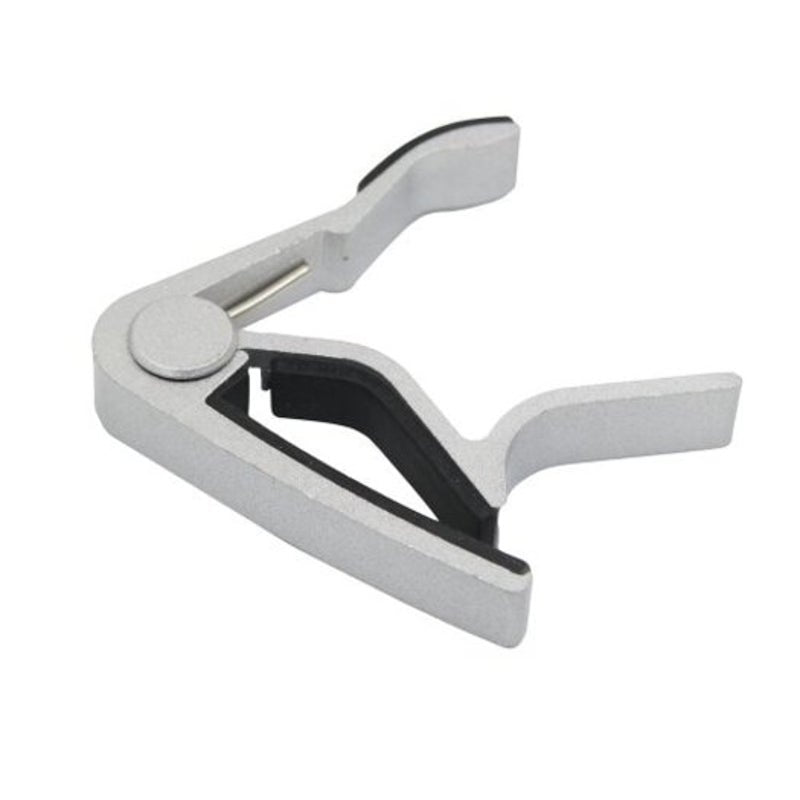 Aluminum Alloy Tension Handhold Capo Clamp For Acoustic Folk Electric Guitar Silver