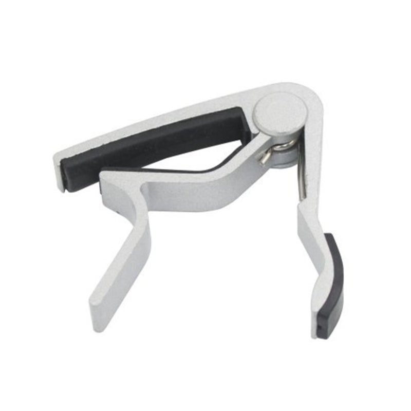 Aluminum Alloy Tension Handhold Capo Clamp For Acoustic Folk Electric Guitar Silver