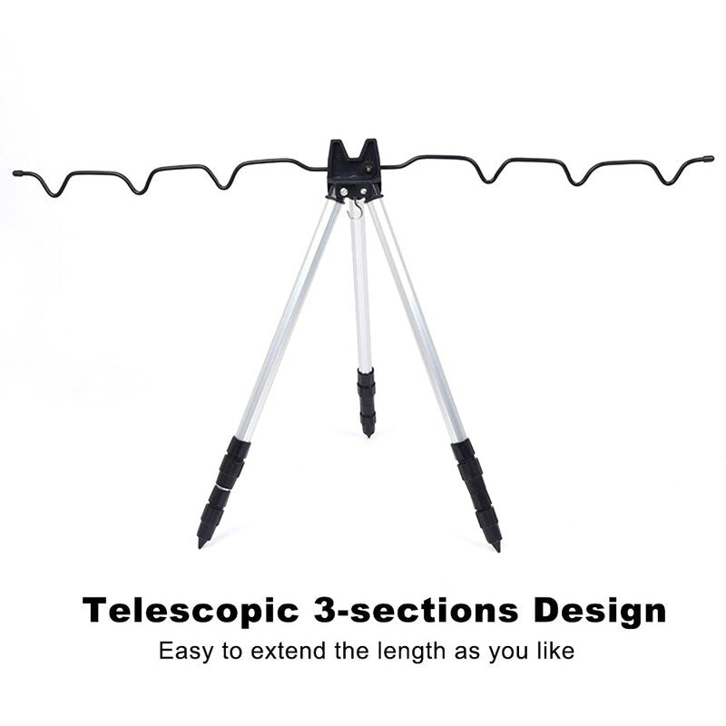 Aluminum Alloy Telescopic Fishing Rod Stand 01
