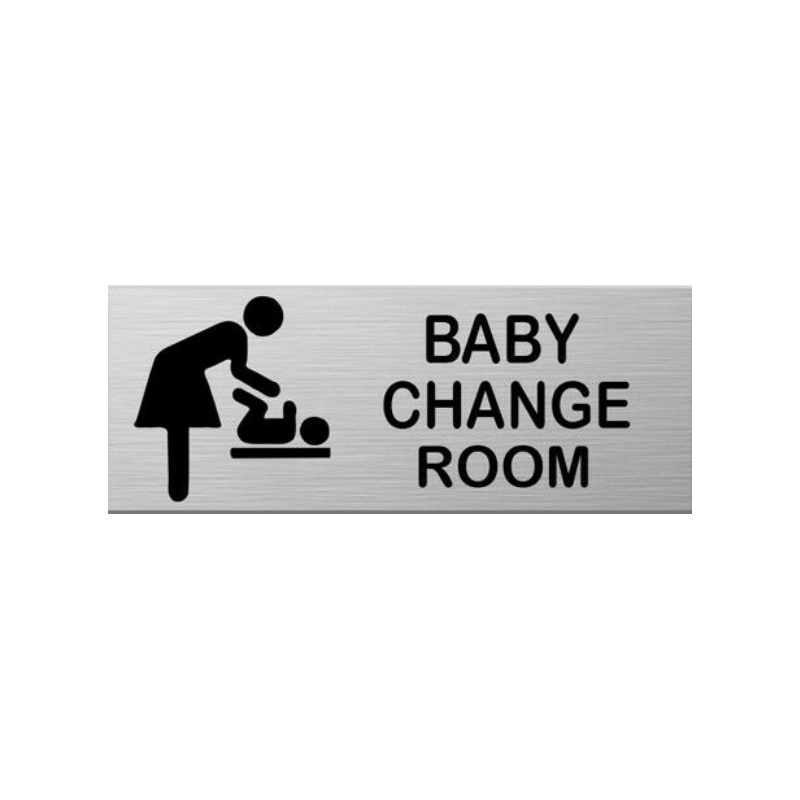 Small 15X6cm Aluminum Plastic Door Sign Residential Commercial