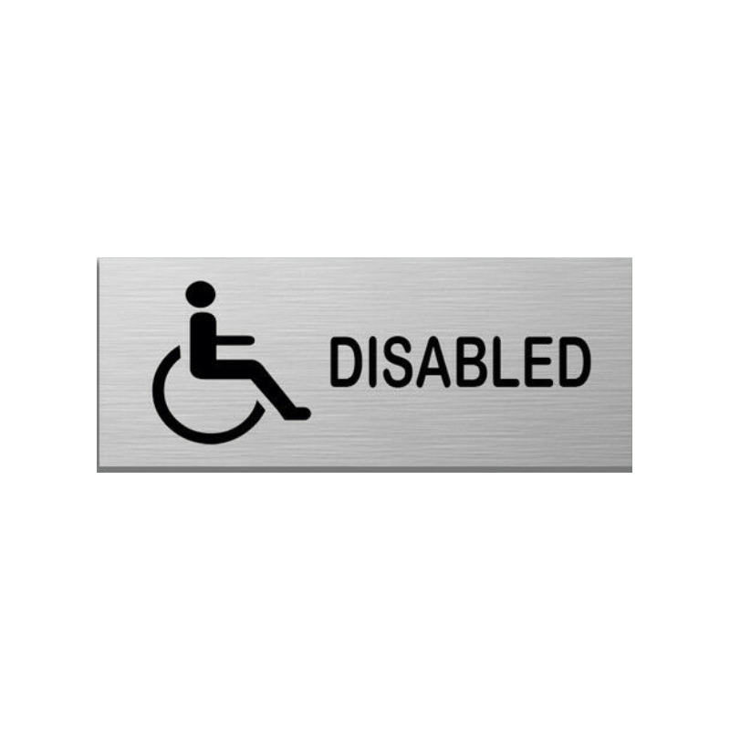 Small 15X6cm Aluminum Plastic Door Sign Residential Commercial