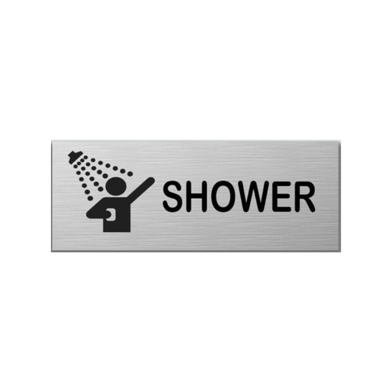 Small 15X6cm Aluminum Plastic Door Sign Residential Commercial
