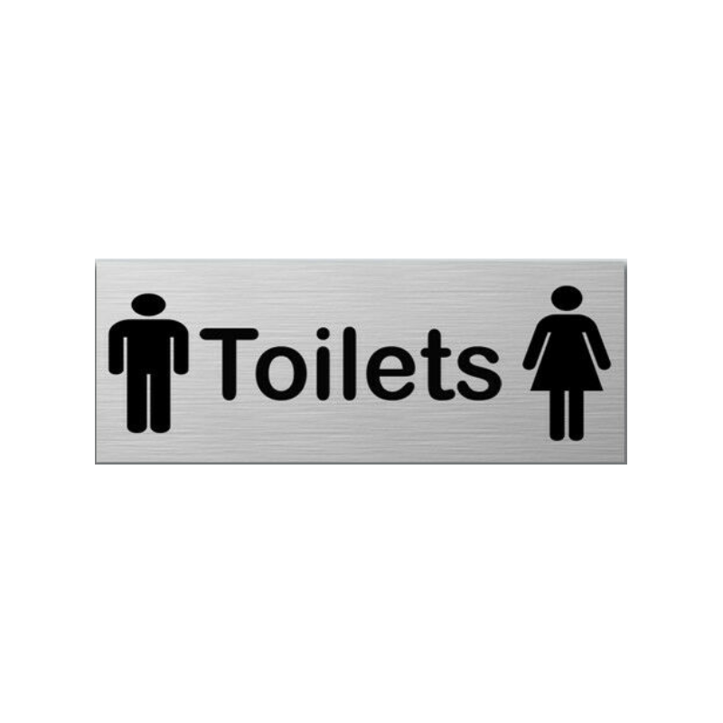 Small 15X6cm Aluminum Plastic Door Sign Residential Commercial