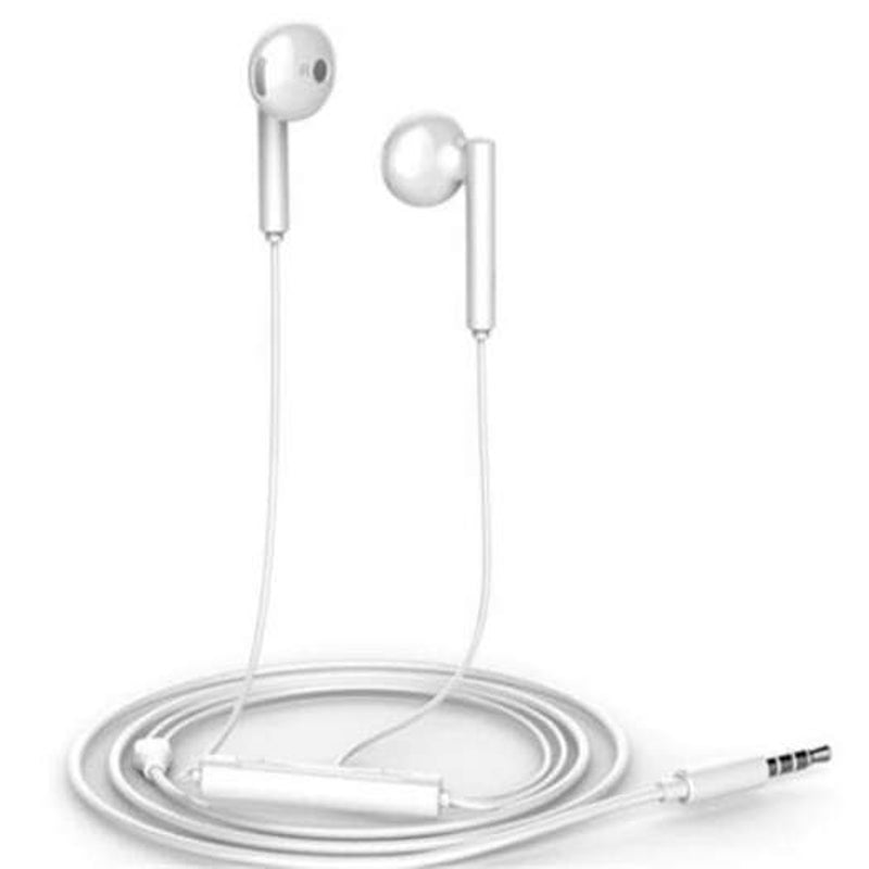 Am115 Metal In Ear Earbuds Wired Control Earphones With Mic White 1Pc