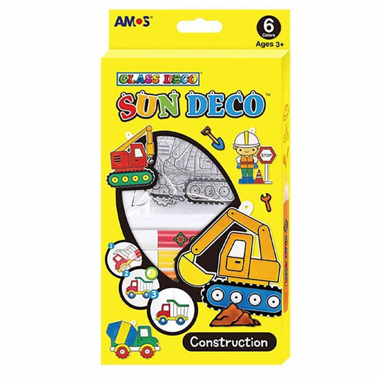 Amos Sun Deco Construction Craft Kit Suncatchers For Kids