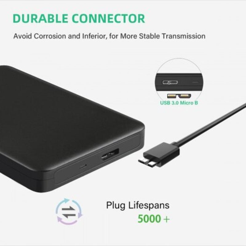 Usb C To Micro B Cable Type 3.0 Charger Date 0.3M Black