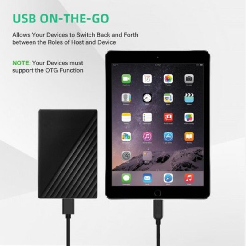 Usb C To Micro B Cable Type 3.0 Charger Date 0.3M Black