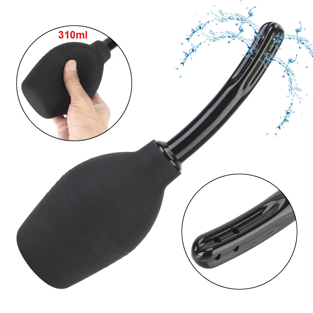 Anal Washer Nozzle Pump Vaginal Shower Butt Plug Sex Toys Douche Enema