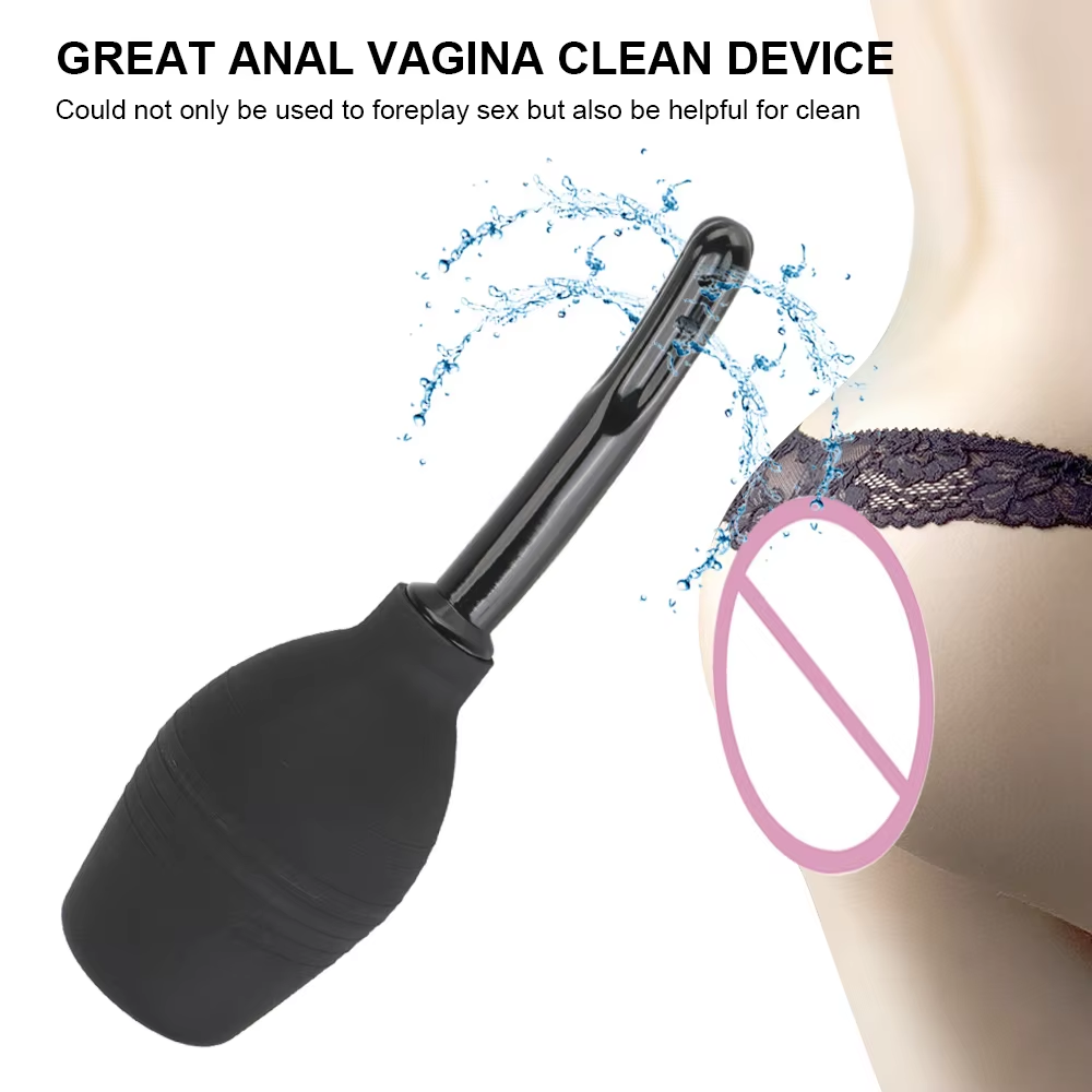 Anal Washer Nozzle Pump Vaginal Shower Butt Plug Sex Toys Douche Enema