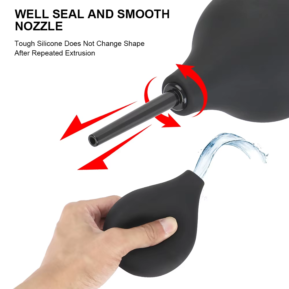 Anal Washer Nozzle Pump Vaginal Shower Butt Plug Sex Toys Douche Enema