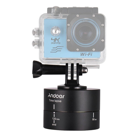 120 Minutes 360 Degrees Panning Auto Rotation Time Lapse Tripod Head