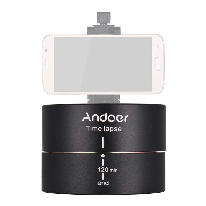 120 Minutes 360 Degrees Panning Auto Rotation Time Lapse Tripod Head