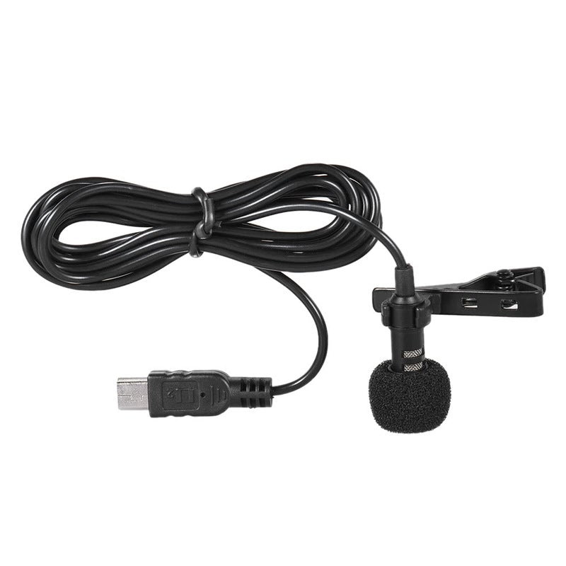 150Cm Professional Mini Usb Omni Directional Stereo Mic Microphone With Collar Clip For Gopro Hero 3 4