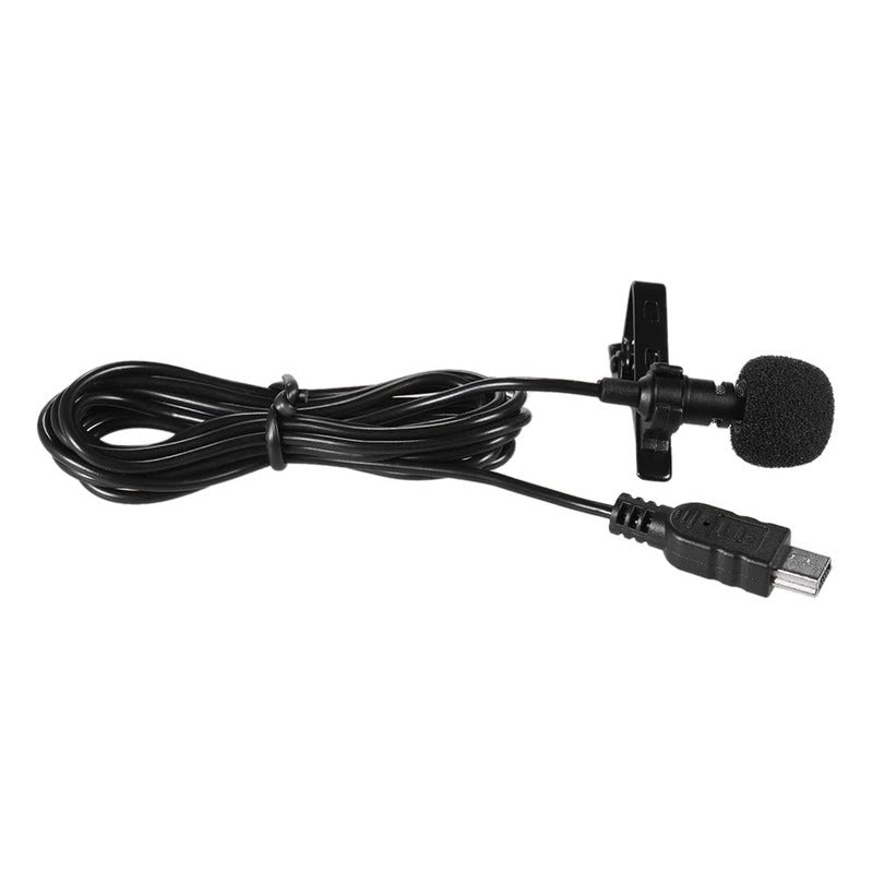 150Cm Professional Mini Usb Omni Directional Stereo Mic Microphone With Collar Clip For Gopro Hero 3 4