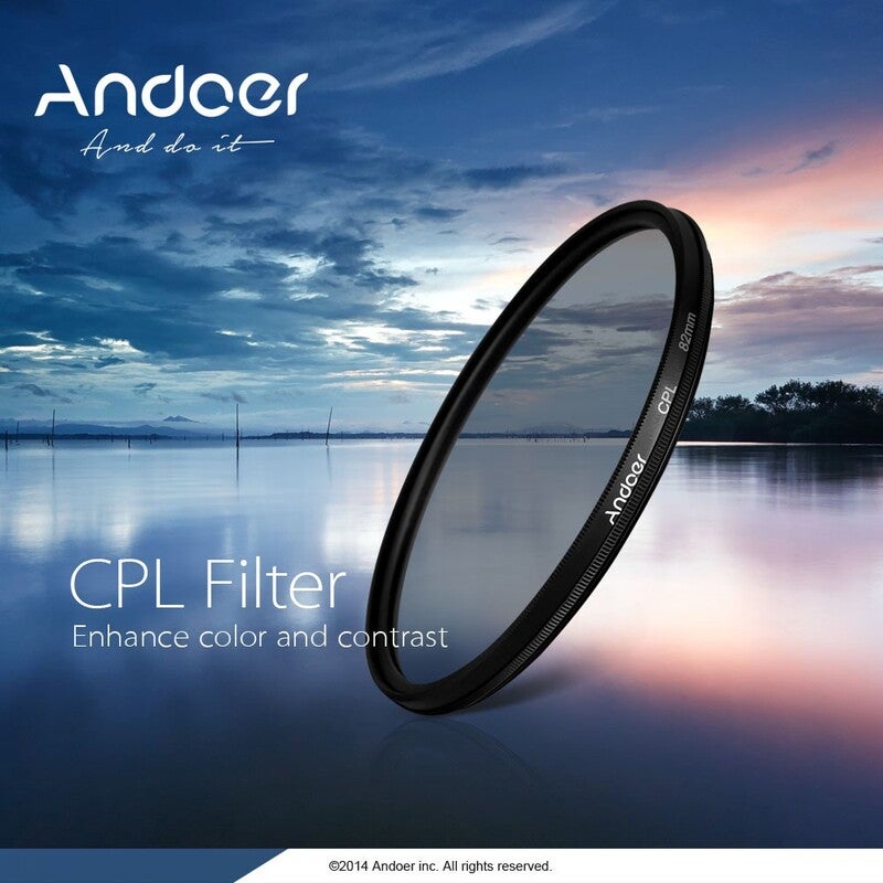 52Mm Digital Slim Cpl Circular Polarizer Polarizing Glass Filter For Canon Nikon Sony Dslr Camera Lens