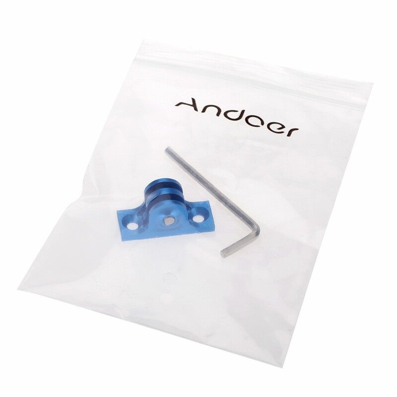 Cnc Aluminium Flat Bottom Adapter Mount Screw Tool For Gopro Hero 1 2 3 4 Blau