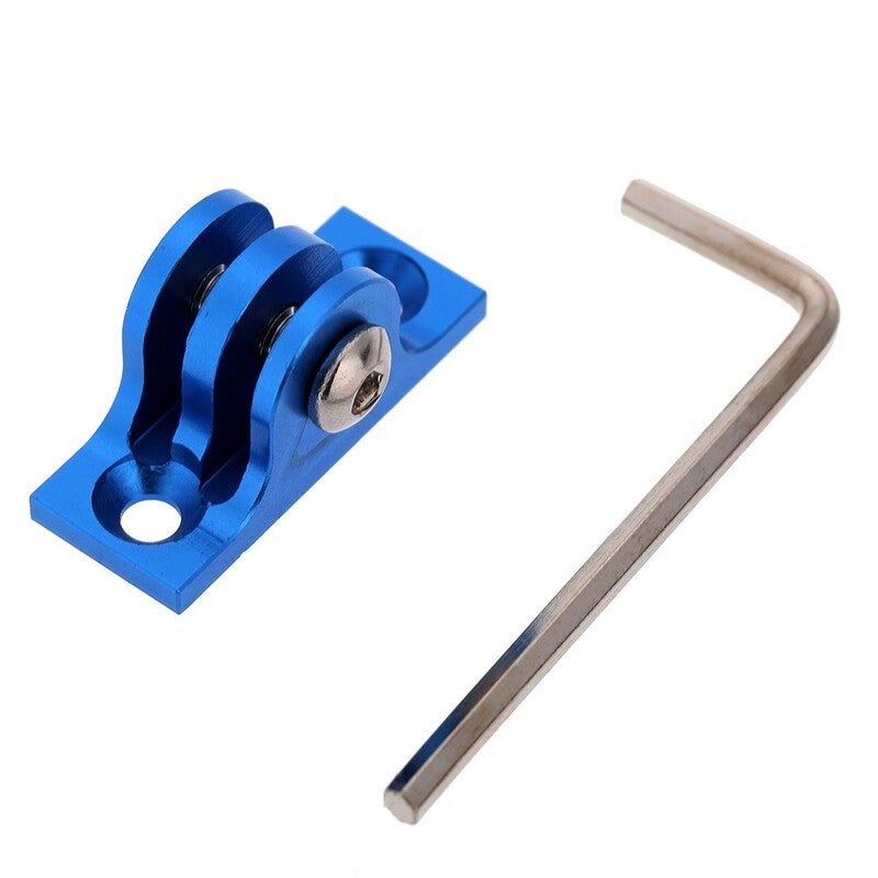 Cnc Aluminium Flat Bottom Adapter Mount Screw Tool For Gopro Hero 1 2 3 4 Blau