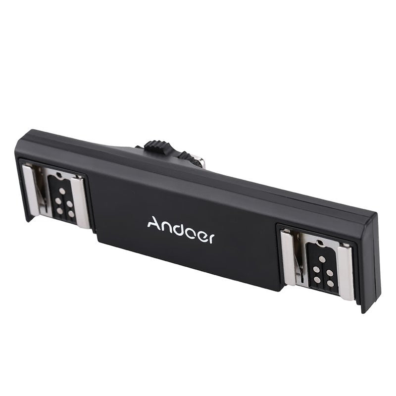Dual Hot Shoe Flash Speedlite Light Bracket Splitter For Canon 7Dii 70D 5Dr 5Drs 5Diii 6D Dslr Camera Camcorder