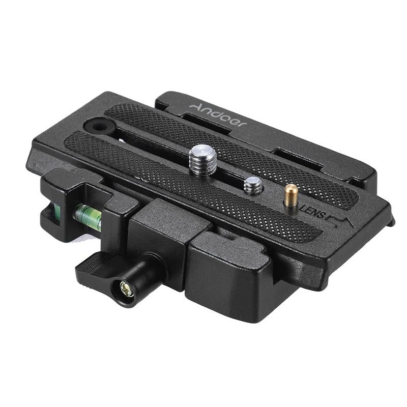 Video Camera Tripod Quick Release Clamp Adapter With Plate Compatible For Manfrotto Head