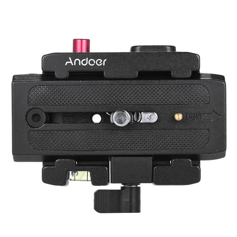 Video Camera Tripod Quick Release Clamp Adapter With Plate Compatible For Manfrotto Head