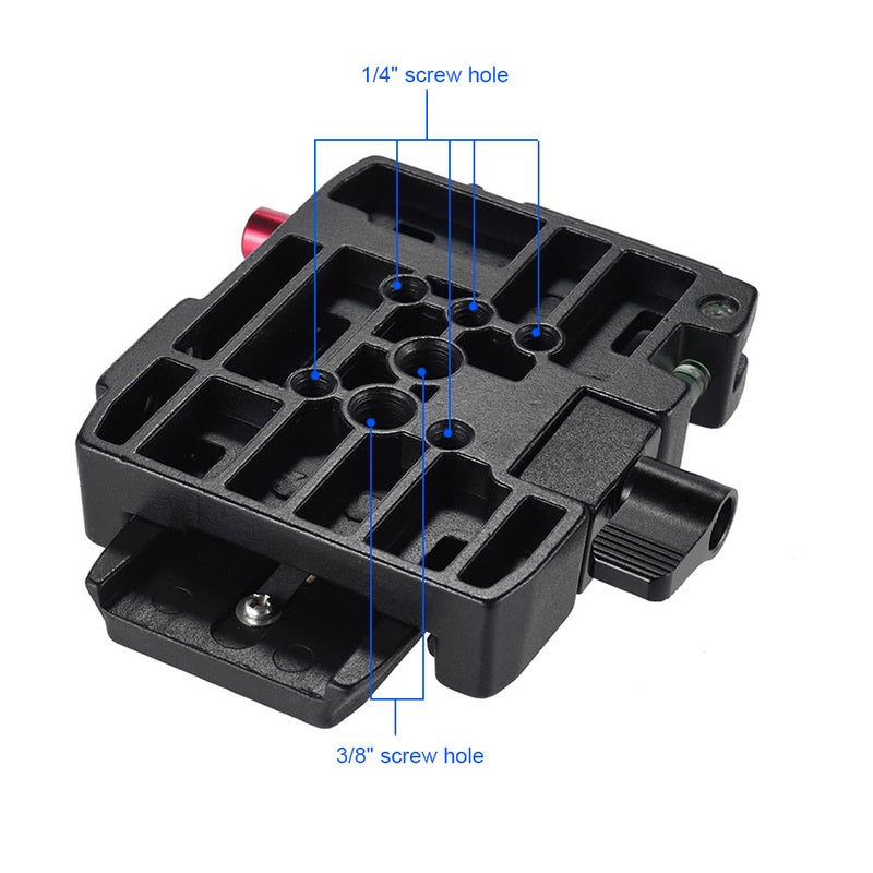 Video Camera Tripod Quick Release Clamp Adapter With Plate Compatible For Manfrotto Head