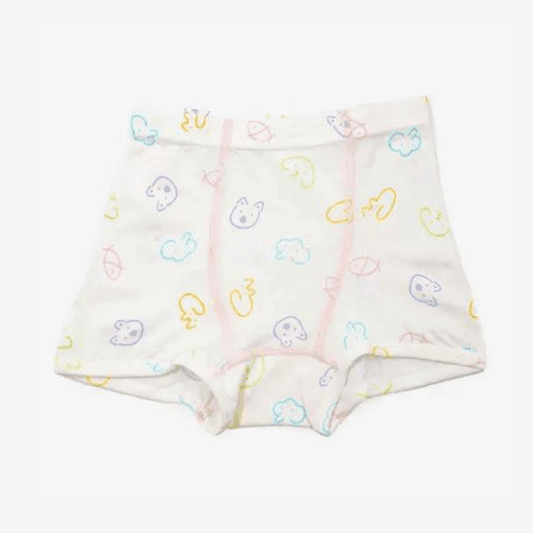 Angel Dept Organic Cotton Kids Underwear Zoo Girls Size 90