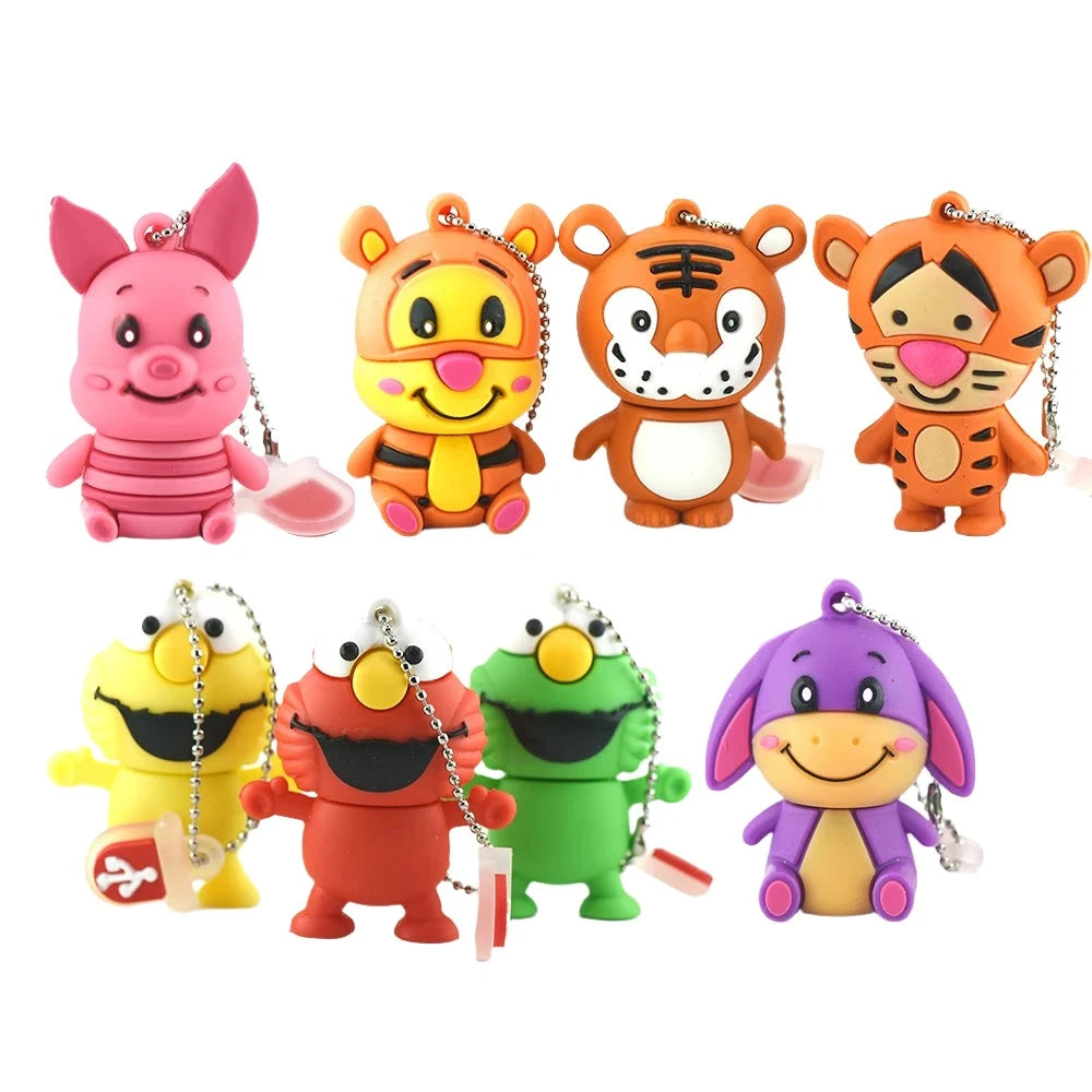 Animal Leopard Usb Flash Drive Cartoon Tiger Pink Pig Memory Stick