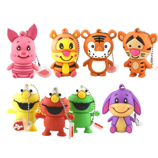 Animal Leopard Usb Flash Drive Cartoon Tiger Pink Pig Memory Stick