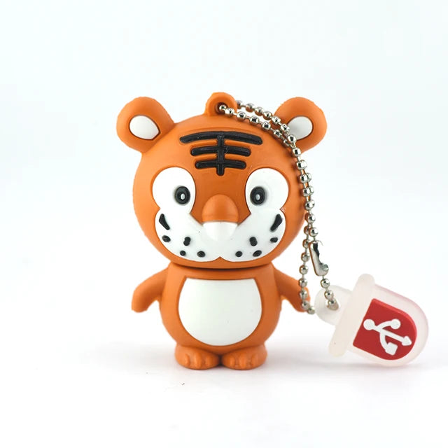 Animal Leopard Usb Flash Drive Cartoon Tiger Pink Pig Memory Stick