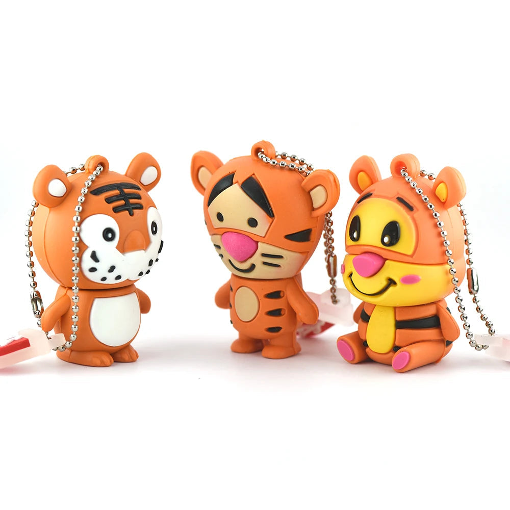 Animal Leopard Usb Flash Drive Cartoon Tiger Pink Pig Memory Stick