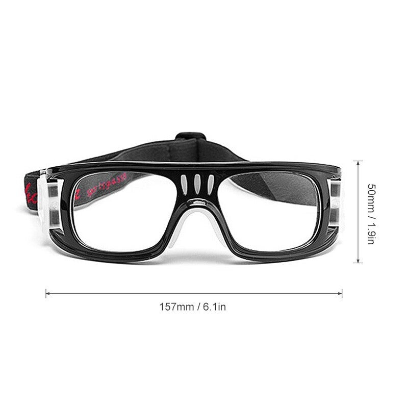 Anti Fog Basketball Protective Glasses Sports Safety Goggles Grey
