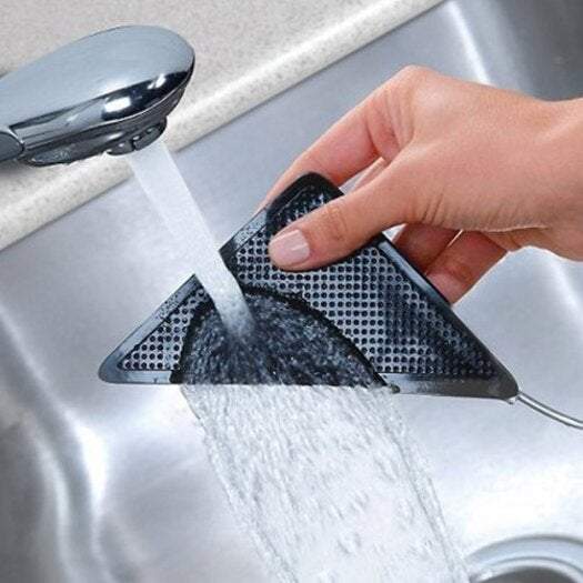 Rug Pads Anti Slip Patch Reusable Floor Carpet Mat Gripper 5Pcs Black