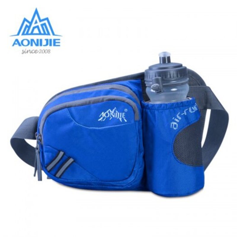 E809 Hydration Fanny Pack Waist Bag Running Belt Water Bottle Holder Jogging Marathon Orange No