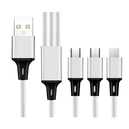 Short Keychain Usb Charge Cable Micro Type-C Lightning Charging