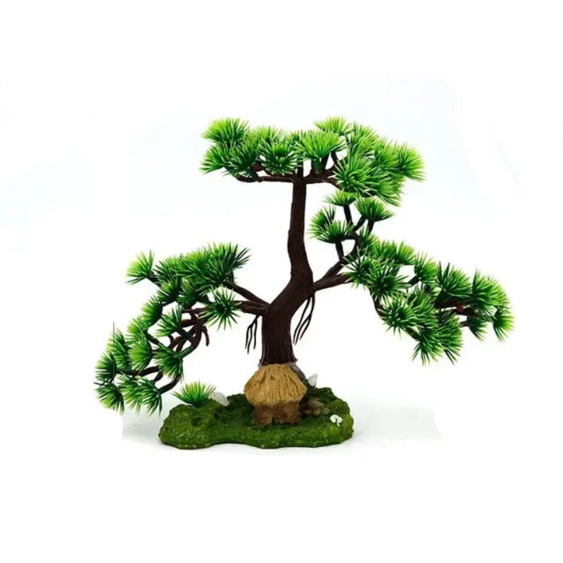 Aquarium Ornaments Simulation Plants Fish Tank Landscaping Decorations Plastic Water Flowers Trees Rocks Accessories