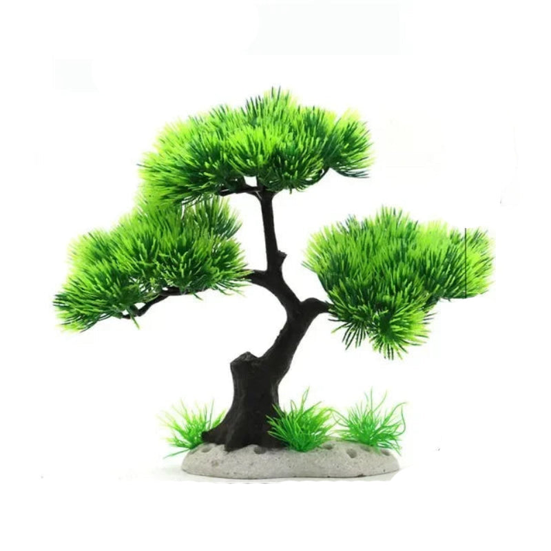 Aquarium Ornaments Simulation Plants Fish Tank Landscaping Decorations Plastic Water Flowers Trees Rocks Accessories