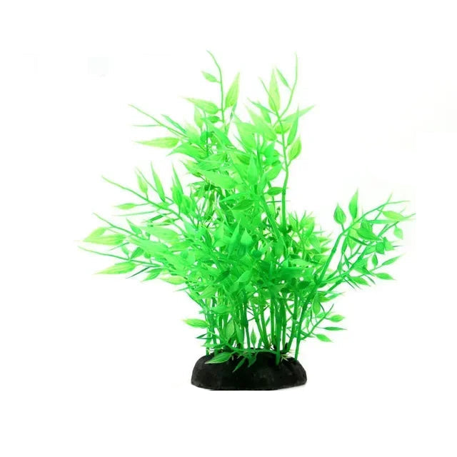 Aquarium Ornaments Simulation Plants Fish Tank Landscaping Decorations Plastic Water Flowers Trees Rocks Accessories