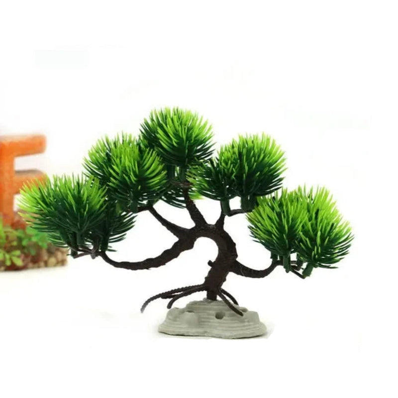 Aquarium Ornaments Simulation Plants Fish Tank Landscaping Decorations Plastic Water Flowers Trees Rocks Accessories