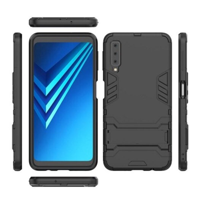 Armor Case For Samsung Galaxy A7 2018 / A750 Shockproof Protection Cover Black