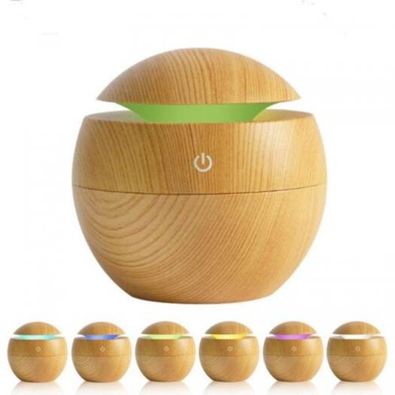 Aroma Essential Oil Diffuser 130Ml Aromatherapy Cool Mist Humidifier Fall Leaf Brown