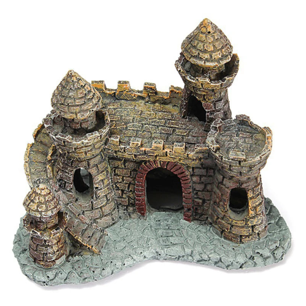 Artificial World Of Tanks Stone-Island Resin Castle Aquarium Decoration For Fish