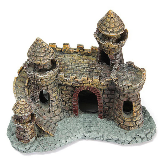 Artificial World Of Tanks Stone-Island Resin Castle Aquarium Decoration For Fish