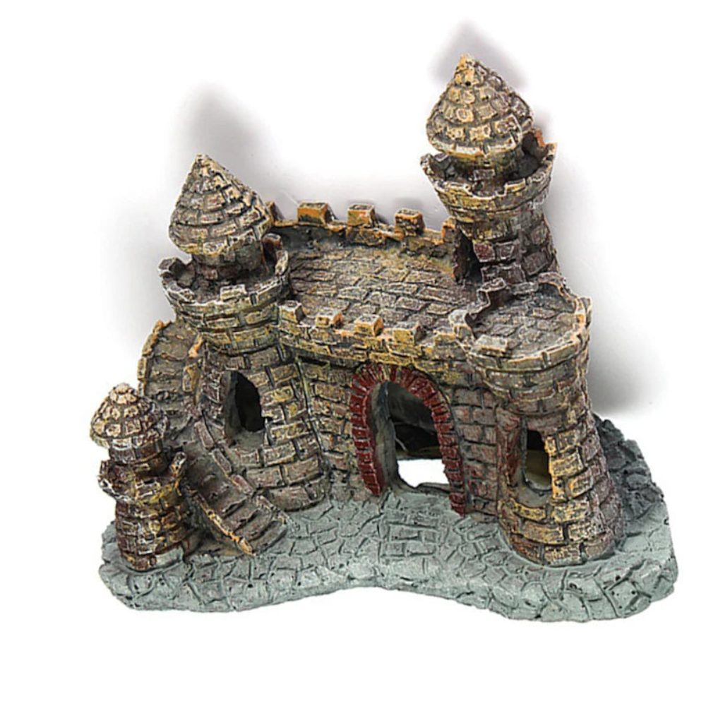Artificial World Of Tanks Stone-Island Resin Castle Aquarium Decoration For Fish