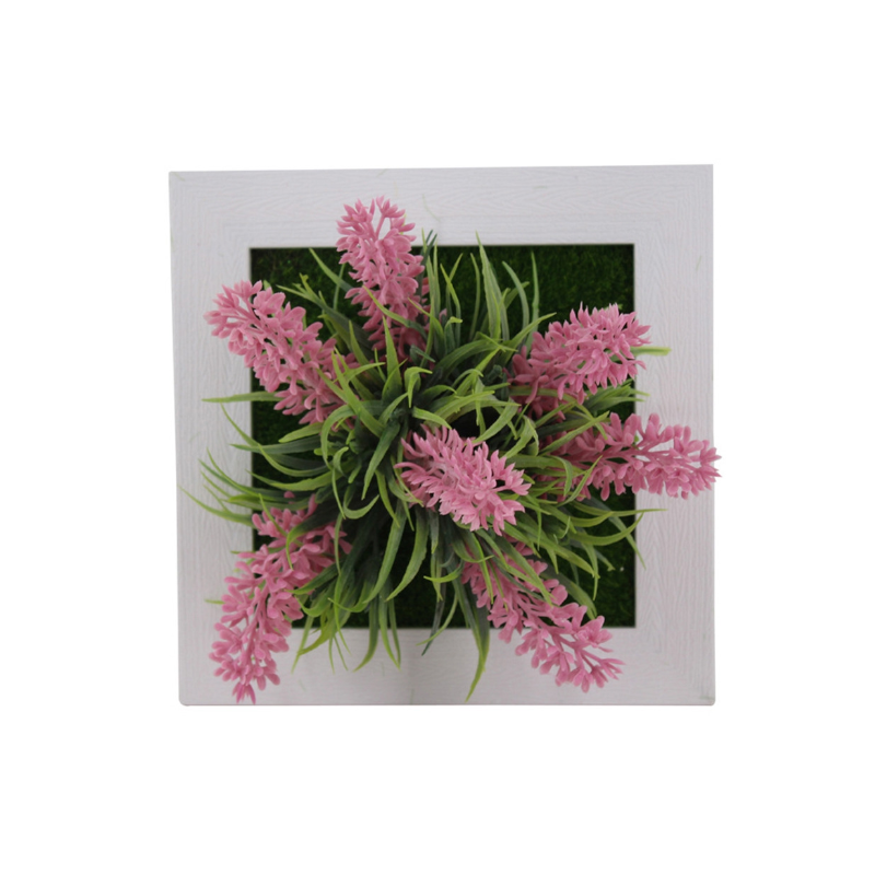 Artificial Flower Succulent Plant Hanging Wall Frame Living Room Home Decor