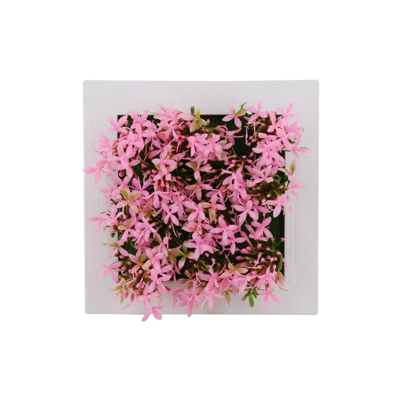 Artificial Flower Succulent Plant Hanging Wall Frame Living Room Home Decor